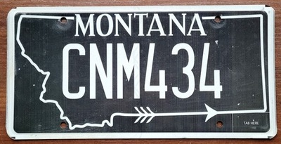 MONTANA - PLACA REJESTRACYJNA CON EE.UU.  