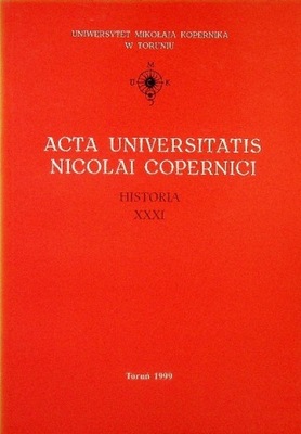 Acta Universitatis Nicolai Copernici historia