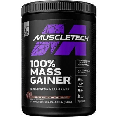MUSCLE TECH 100% MASS GAINER 2330G NA MASĘ WANILIA