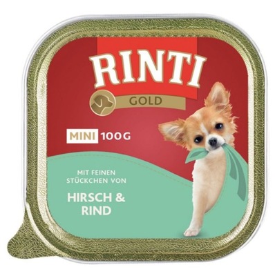Rinti | Gold Mini | Jeleń z wołowiną 100g
