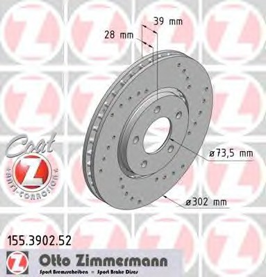 DISCO DE FRENADO PARTE DELANTERA CHRYSLER VOYAGER 01-KOLA 16  