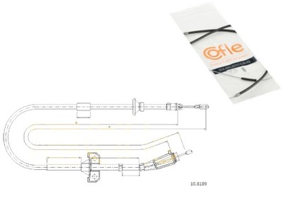 CABLE BRAKES MANUAL VOLVO XC90 I V8 - milautoparts-fr.ukrlive.com