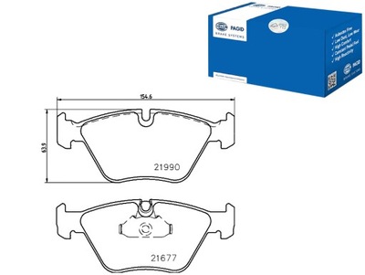 PAGID КОЛОДКИ ТОРМОЗНЫЕ HELLA PAGID 34111164629 341