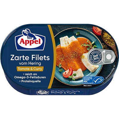 Appel Filet Śledziowy w Kremie Pomidor-Curry 200 g