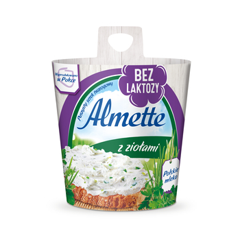 Almette z ziołami bez laktozy serek twarogowy 150g