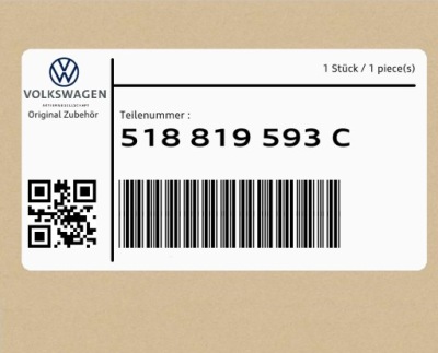 Накладка 518819593c vw golf фото №1