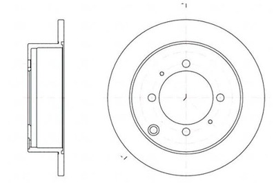 ДИСКИ ТОРМОЗНЫЕ ТОРМОЗНЫЕ 2 ШТУКИ 262X10 P 4-OTW MITSUBISHI GA