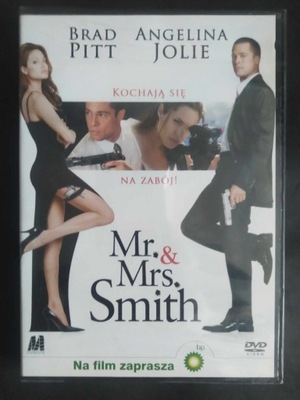 Pan i Pani Smith Mr. & Mrs. Smith BRAD PITT ANGELINA JOLIE folia DVD PL