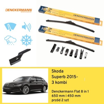 ESCOBILLAS PARTE DELANTERA DO SKODA SUPERB 3 UNIVERSAL (2015-) DENCKERMANN  