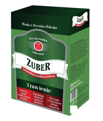 Woda lecznicza ZUBER KARTON 3L