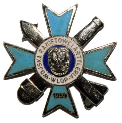 Odznaka Wojska Rakietowe i Artylerii WLOP III RP