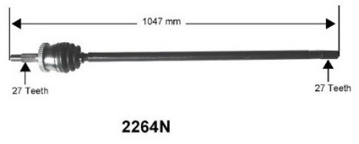 Привідний вал привідна jeep grand cherokee 1999 - 2004 фото №1