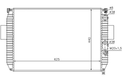 Nissens радиатор wody iveco daily ii 49-12 v 151 фото №1