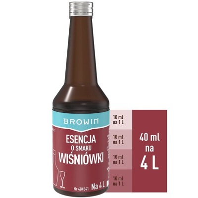 ESENCJA ZAPRAWKA WIŚNIOWA do ALKOHOLU 4L BROWIN
