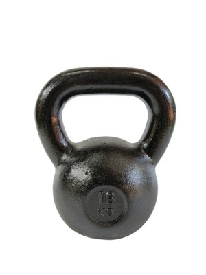 Kettlebell Cast Fitness 16 kg żeliwny czarny