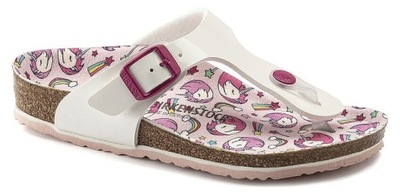 japonki Birkenstock Gizeh - Patent White Unicorn