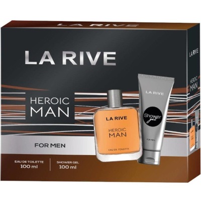 LA RIVE Zestaw Woda Toaletowa 100ml + Żel pod prysznic 100ml Heroic Man