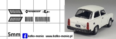 KALKOMANIA TRABANT 1.1 VW LOGO 1/43