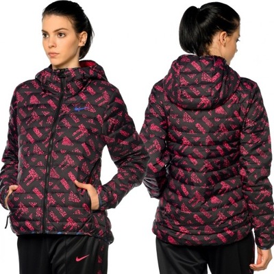 Nike puchowa kurtka damska czarna ocieplana XS