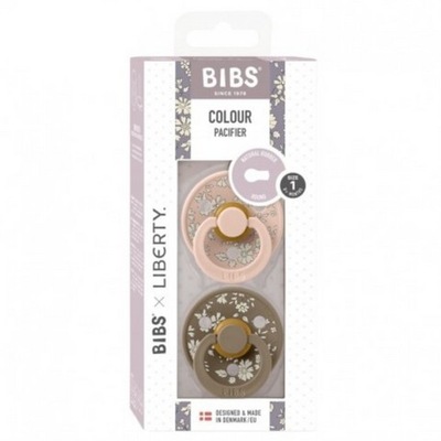 BIBS: Smoczek kauczuk Hevea LIBERTY COLOUR CAPEL BLUSH S 2-PACK