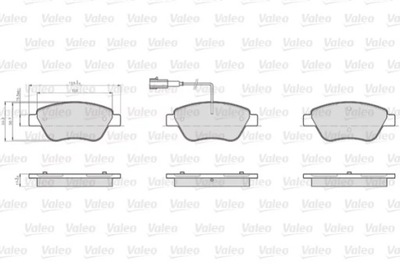 VALEO 872705 КОЛОДКИ ГАЛЬМІВНІ OPTIPACK LCV