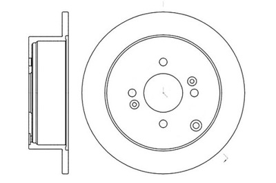 Remsa тормозные диски тормозные 2szt hyundai accent iii 1.4 фото №1
