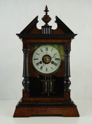 Piękny stary oryginalny zegar kapliczka budzik - JUNGHANS