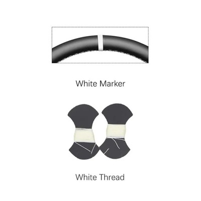 BLANCO MARKERBLACK CUERO CZERWONO-MARKER COVER VOLANTE PARA OPEL CORSA  