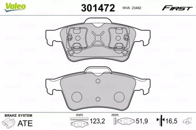 ZAPATAS HAMULC. RENAULT LAGUNA 01- PARTE TRASERA  