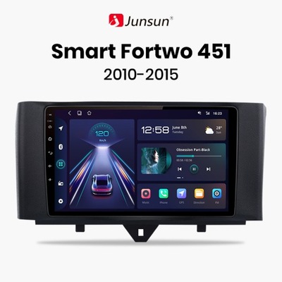 RADIO DE AUTOMÓVIL PARA SMART FORTWO 2011 - 2015 CARPLAY ANDROID 4G 4 64 GAS-GASOLINA  