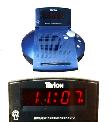 Tevion XL7411 Budzik Alarm Zegarek sygnał DCF77