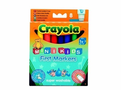 FLAMASTRY ZMYWALNE SUPERWYTRZYMAŁE 8 KOL CRAYOLA