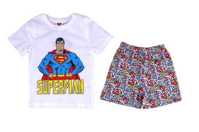 Piżama krótka chłopięca 7 lat SUPERMAN 122 cm