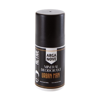 Arganove Dezodorant Mineralny Ałunowy Męski Urban Man 50ml