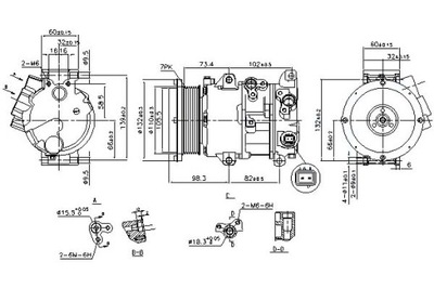 Nissens компресор кондиціонера toyota camry sedan фото №1