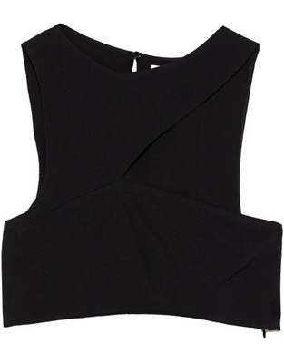 ZARA CZARNY ASYMETRYCZNY TOP 705 XXJ__L