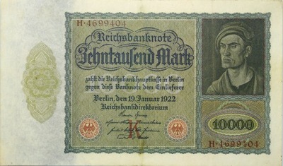 Niemcy - BANKNOT - 10000 Marek 1922 - DUŻY