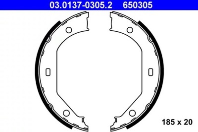 ATE 03.0137-0305.2 ZAPATAS DE TAMBOR HAM.BMW 3 E90 05-  