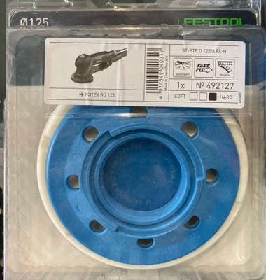 FESTOOL TALERZ SZLIFIERSKI TWARDY ST-STF D125/8 FX-H-HT 492127 do RO 125