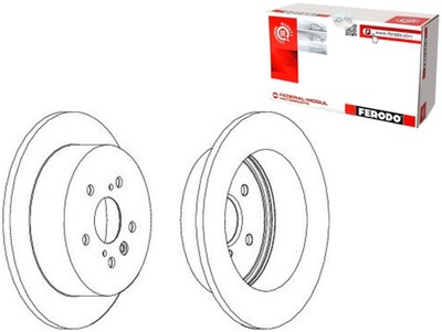 ДИСКИ ТОРМОЗНЫЕ ТОРМОЗНЫЕ 2 ШТУКИ (291MMX12MM БЕЗ БОЛТОВ) TOYOTA