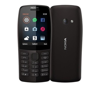 Nokia Nokia 210 Black, 2.4 ", TFT, 240 x 320 pixels, 16 MB, Dual SIM,