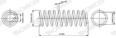 MONROE SP4096 ПРУЖИНА ПІДВІСКА