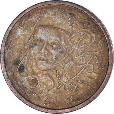 Moneta, Francja, 2 Euro Cent, 2009