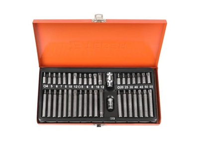 Zestaw bitów TORX SPLINE HEX 40el TEGER