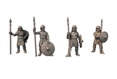 Carolingian Warriors - x4 Modele Historyczne SAGA