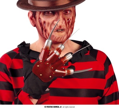 SZTUCZNA RĘKA FREDDY KRUEGER,HORROR,HALLOWEEN