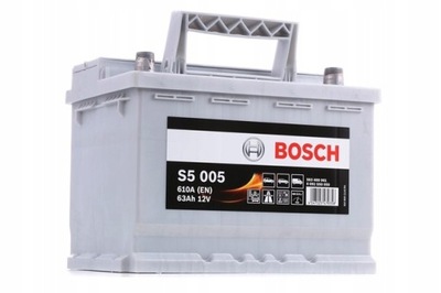 АКУМУЛЯТОР BOSCH S5 005 63AH 610A L-