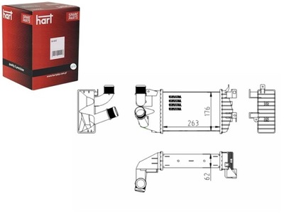 ИНТЕРКУЛЕР РАДИАТОР ВОЗДУХА ASTRA H 1.9CDTI 04- HART