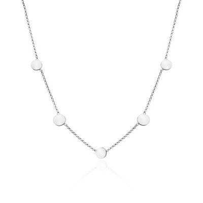 SREBRNY NASZYJNIK pr. 925 z KÓŁECZKAMI Choker