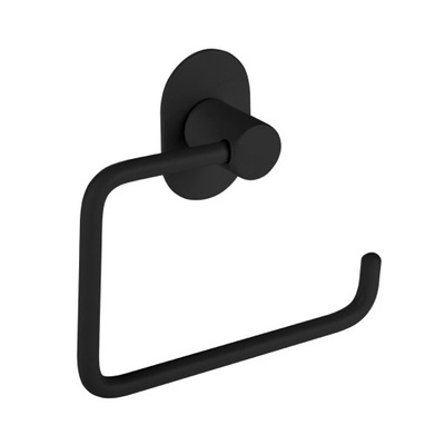 UCHWYT NA PAPIER TOALETOWY MIRI CZARNY ŚCIENNY